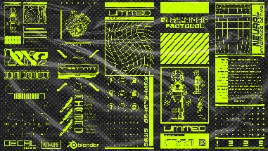 Cyberpunk Emissive UI Decals preview