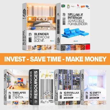 Sellable Interior 3D Models preview