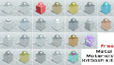 Free Metal Materials Kitbash Kit preview